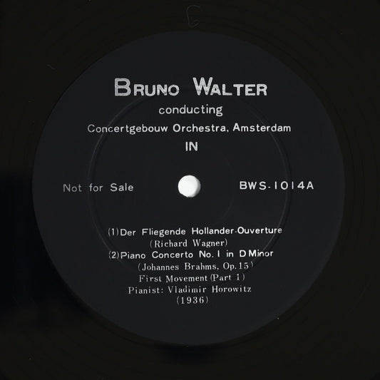 ホロヴィッツ,ブルーノ・ワルター,アムステルダム・コンセルトヘボウ / ブラームス:ピアノ協奏曲 第1番
