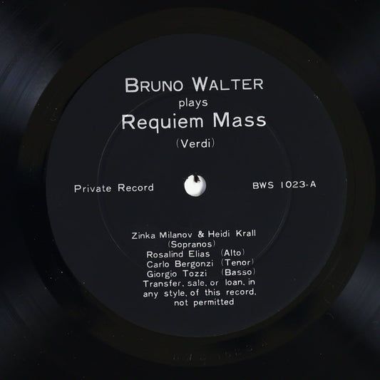 ブルーノ・ワルター / ヴェルディ:レクイエム