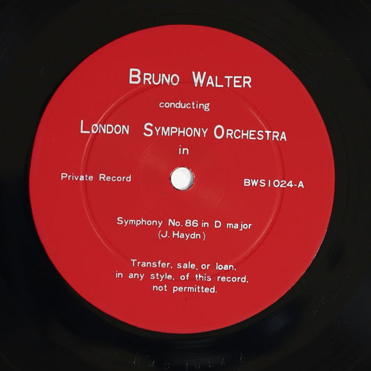 ブルーノ・ワルター,LSO / 管弦楽曲集