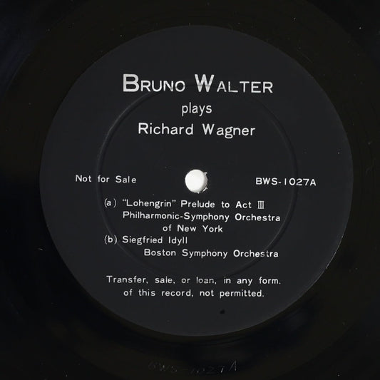 ブルーノ・ワルター / ワーグナー:管弦楽曲集