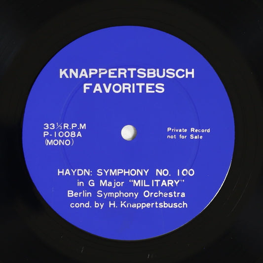 クナッパーツブッシュ / ハイドン:交響曲 第100番 軍隊 他