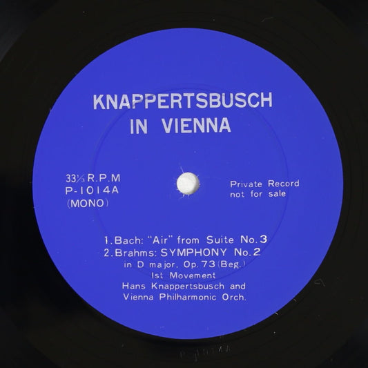 クナッパーツブッシュ,VPO / ブラームス:交響曲第2番