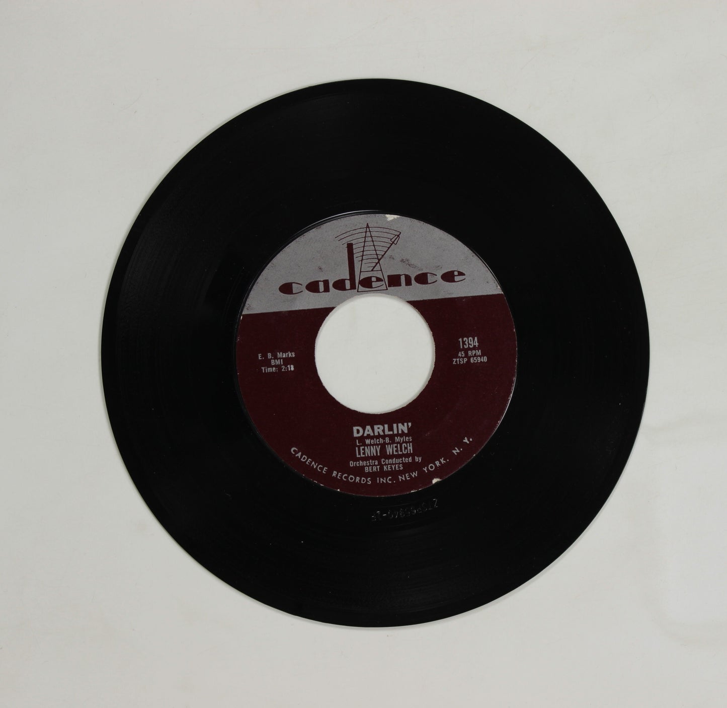 LENNY WELCH / DARLIN' / I'D LIKE TO KNOW