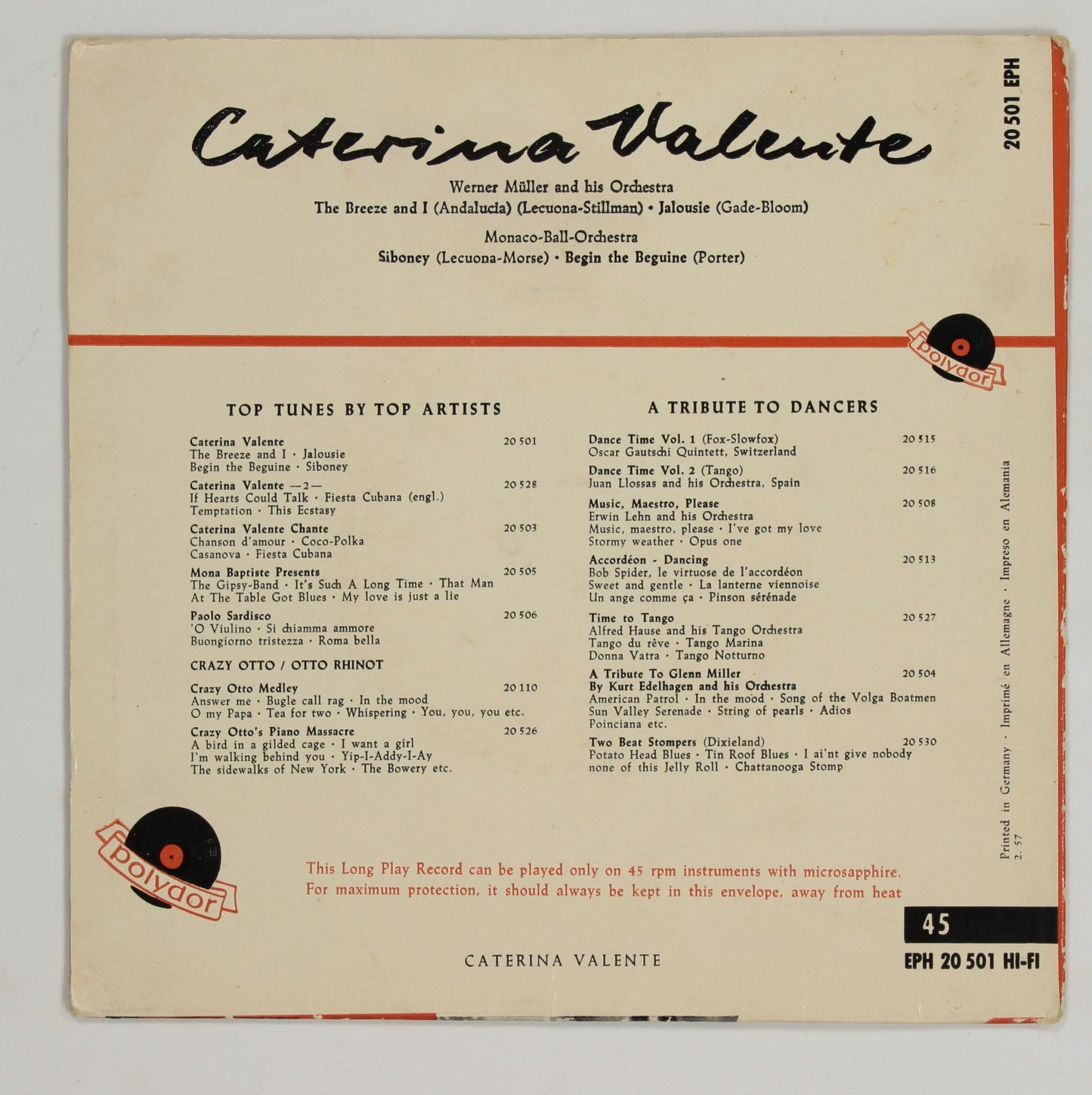 CATERINA VALENTE / CATERINA VALENTE