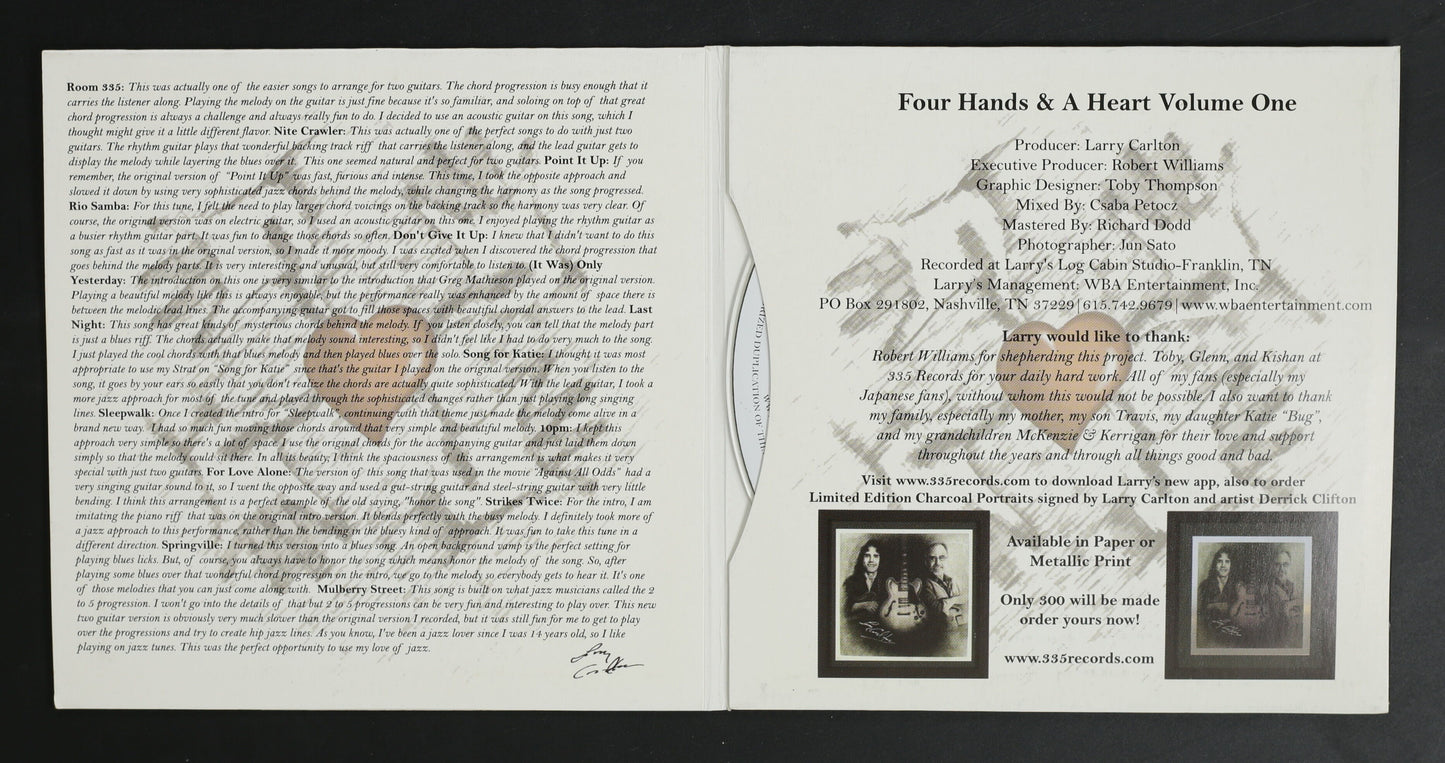 LARRY CARLTON / FOUR HANDS & A HEART, VOLUME ONE