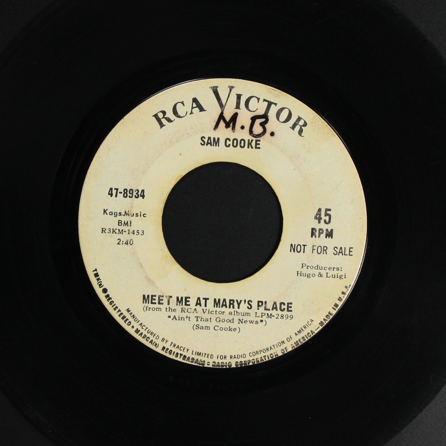 SAM COOKE / MEET ME AT MARY'S PLACE