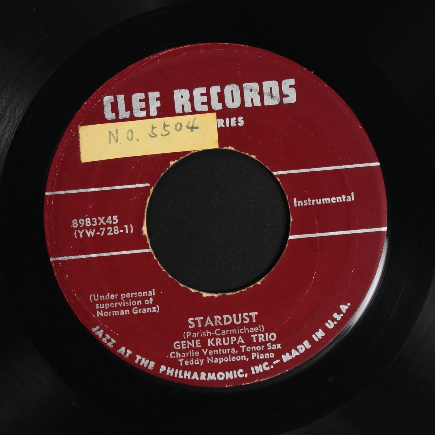 GENE KRUPA TRIO / STARDUST, ST. LOUIS BLUES