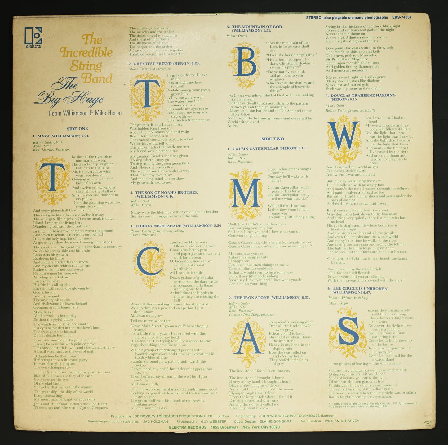 THE INCREDIBLE STRING BAND / THE BIG HUGE