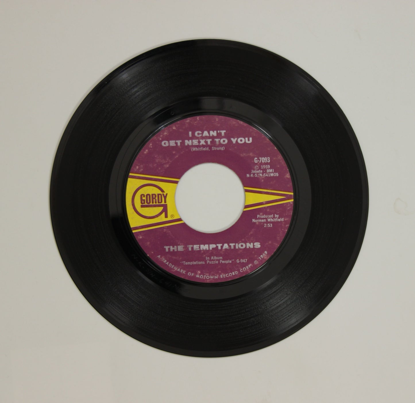 The Temptations / I Can't Get Next To You