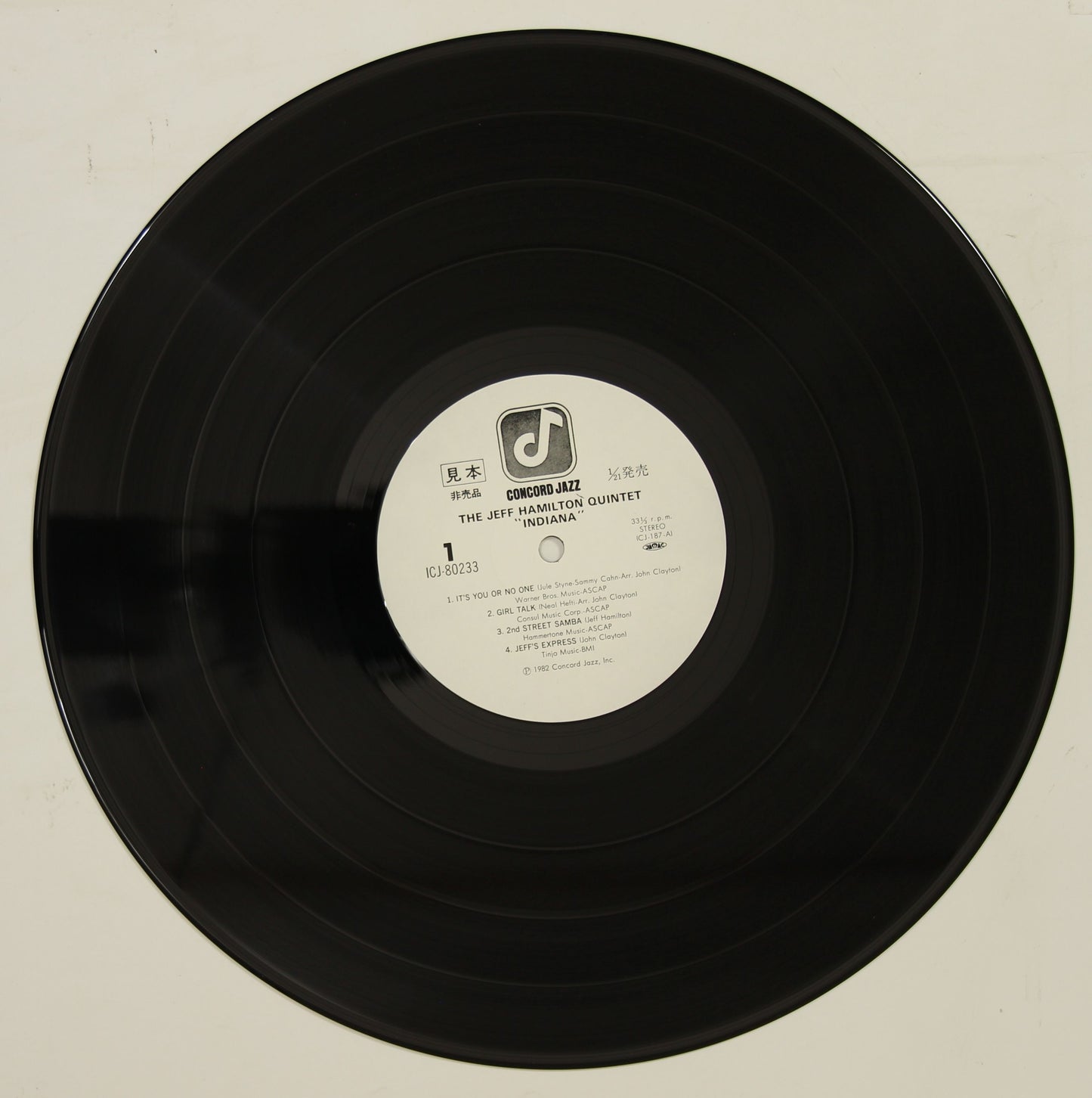 Jeff Hamilton ジェフ・ハミルトン / Indiana インディアナ