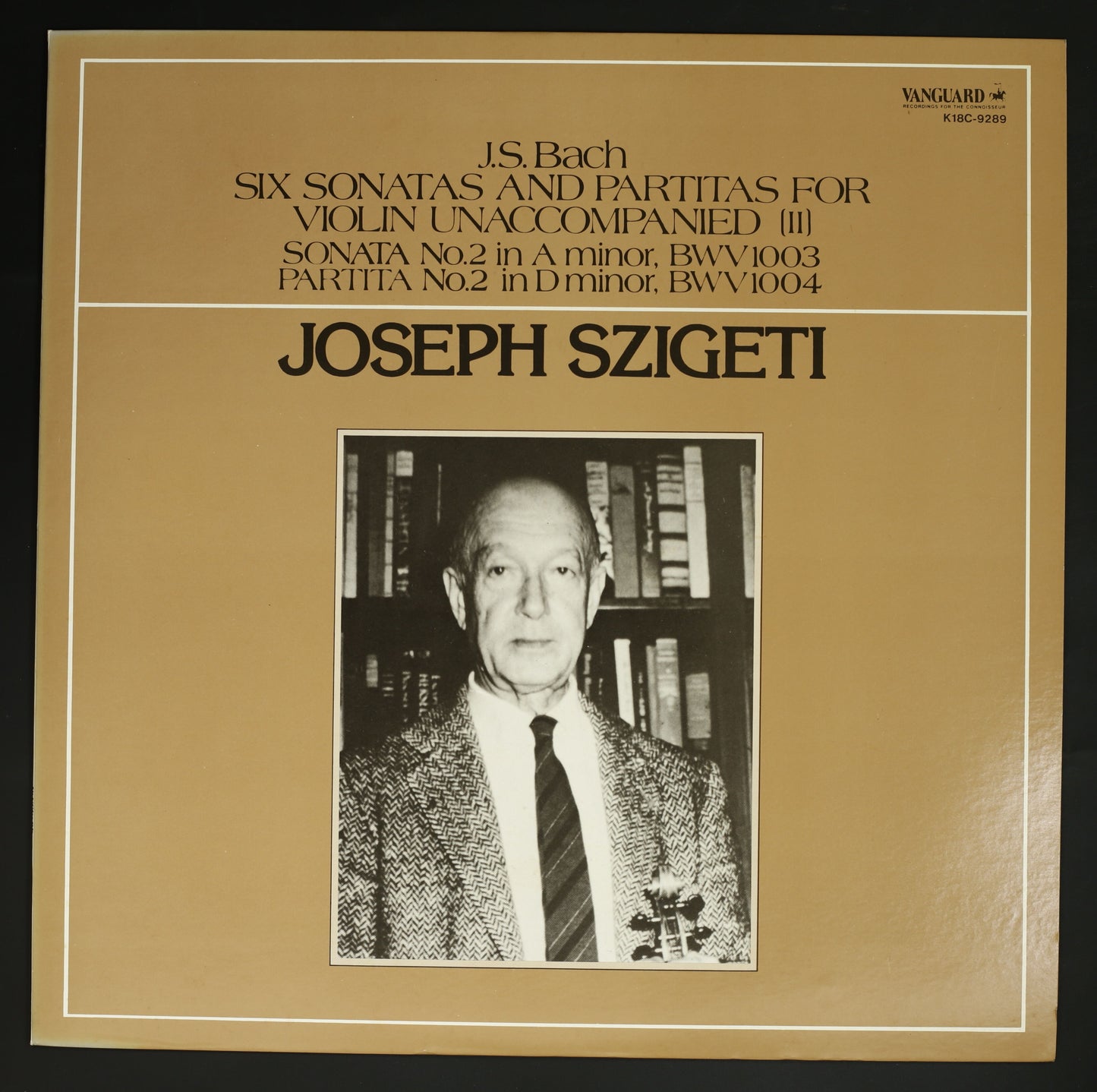 ヨーゼフ・シゲティ / バッハ:無伴奏ヴァイオリンソナタ全集2