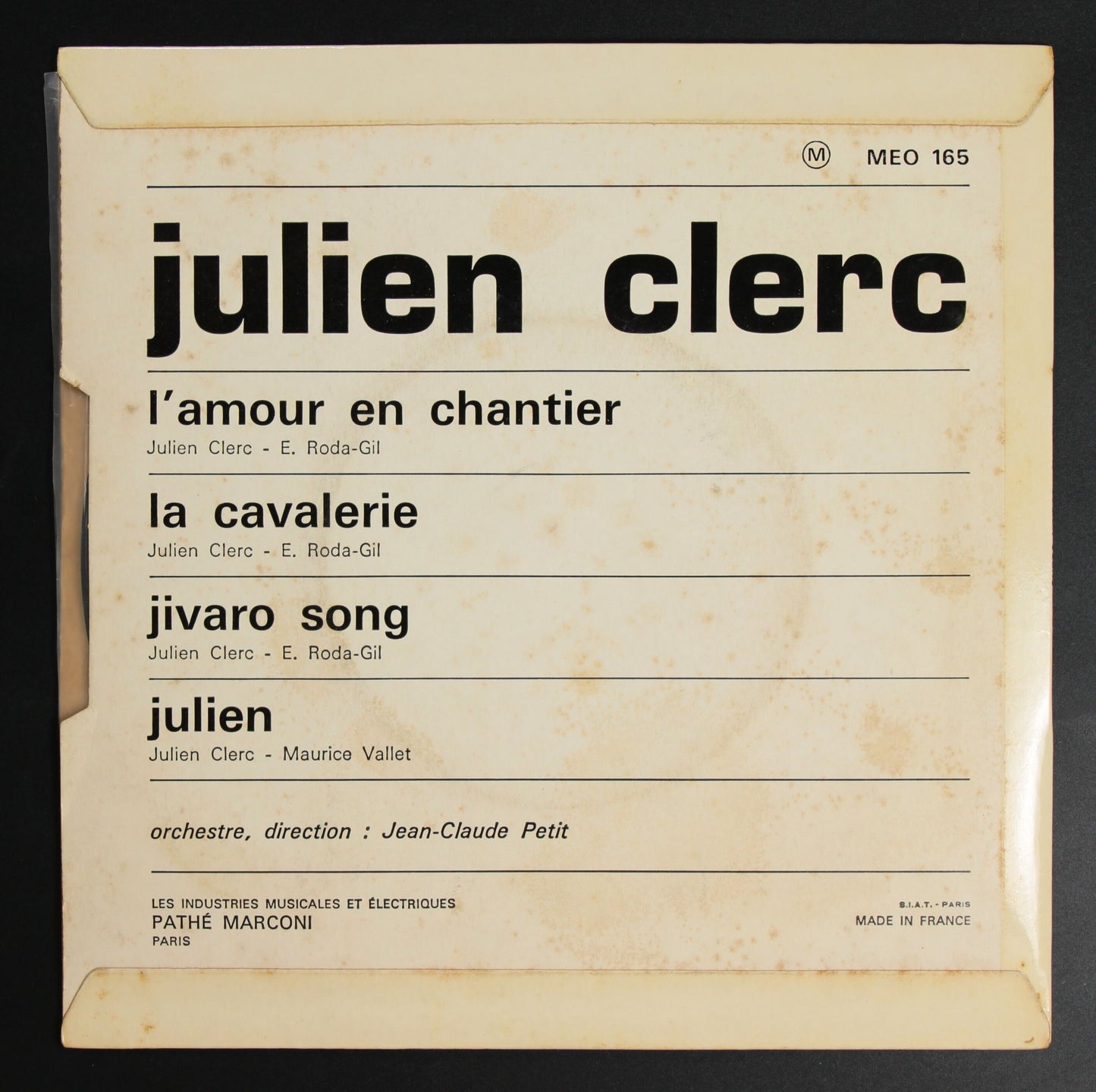 ジュリアン・クレール JULIEN CLERC / L'AMOUR EN CHANTIER