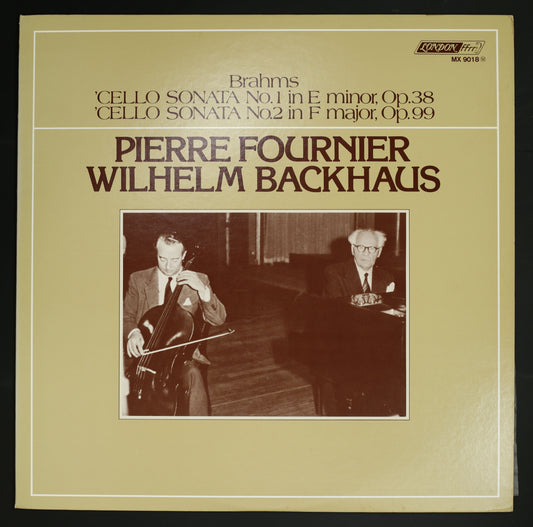 フルニエ,バックハウス / ブラームス:チェロ・ソナタ第1番,第2番