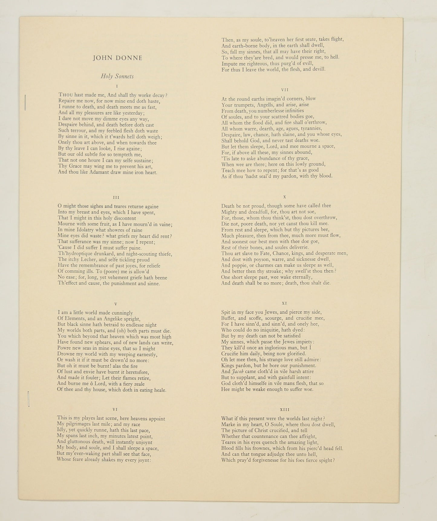 WILLIAM SQUIRE 他 / THE METAPHYSICAL POETS, RECORD I: RELIGIOUS