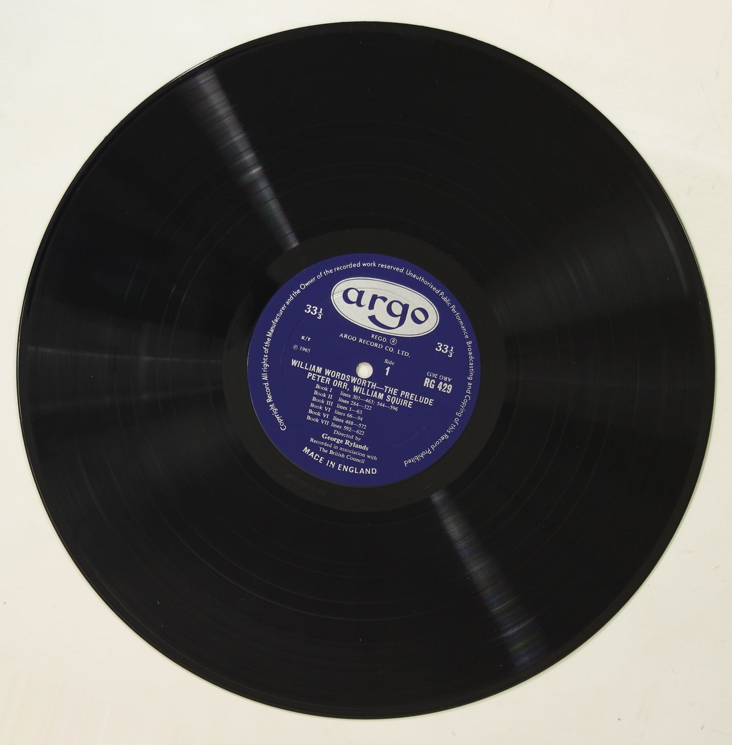 PETER ORR他 / WORDSWORTH,THE PRELUDE (EXCERPTS)