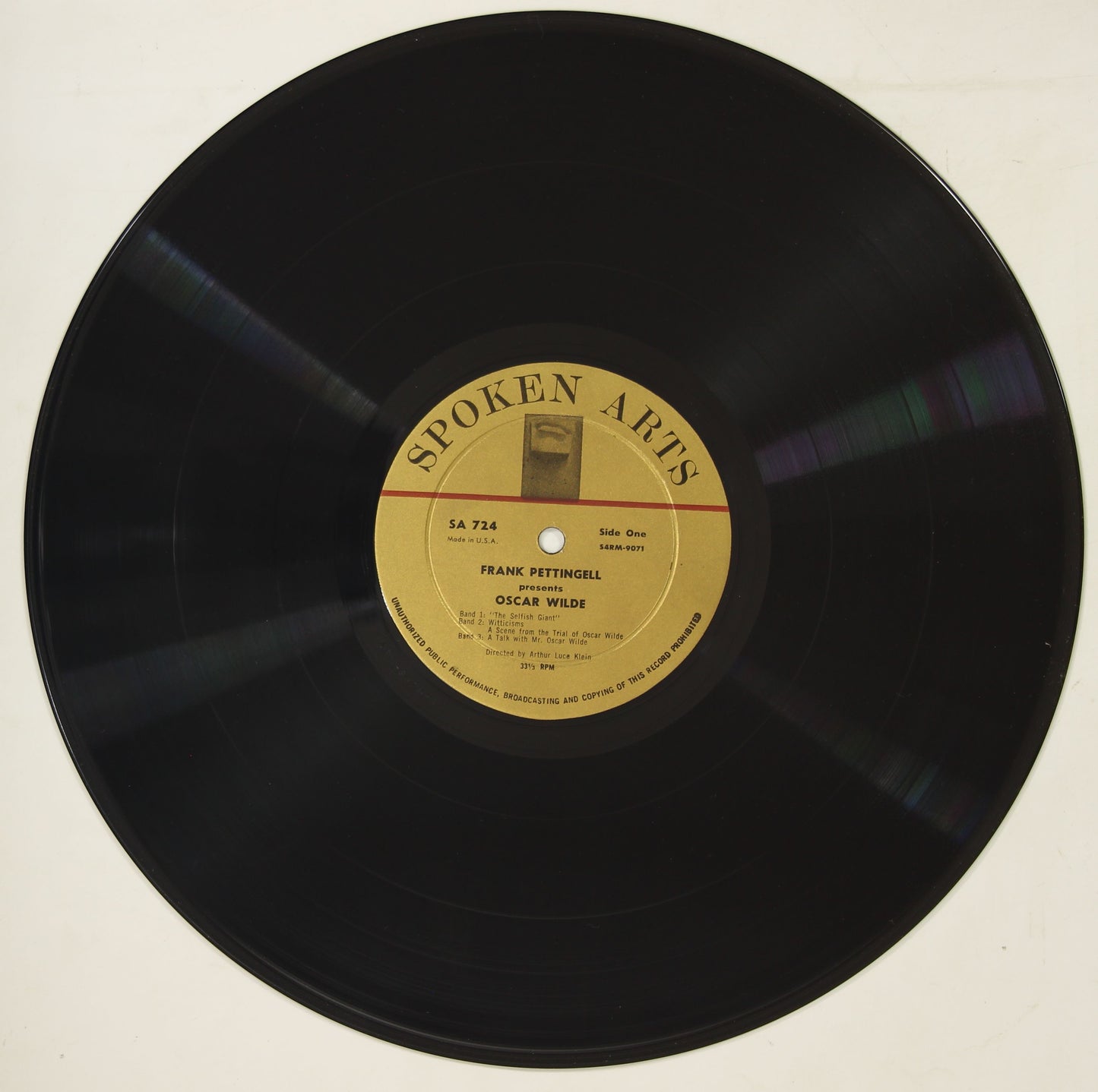 FRANK PETTINGELL / PRESENTS OSCAR WILDE