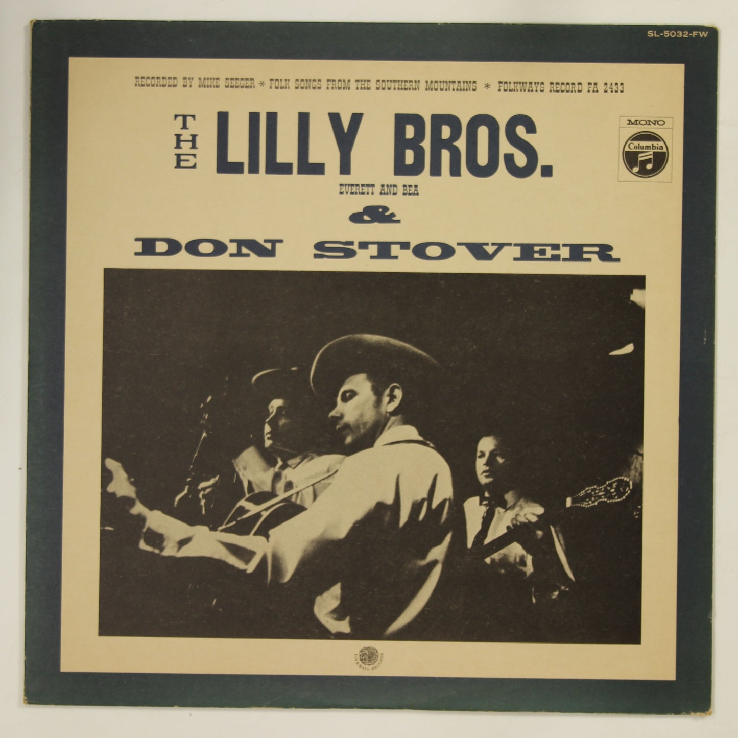 リリー・ブラザース LILLY BROS. / FOLK SONGS FROM THE SOUTHERN MOUNTAINS