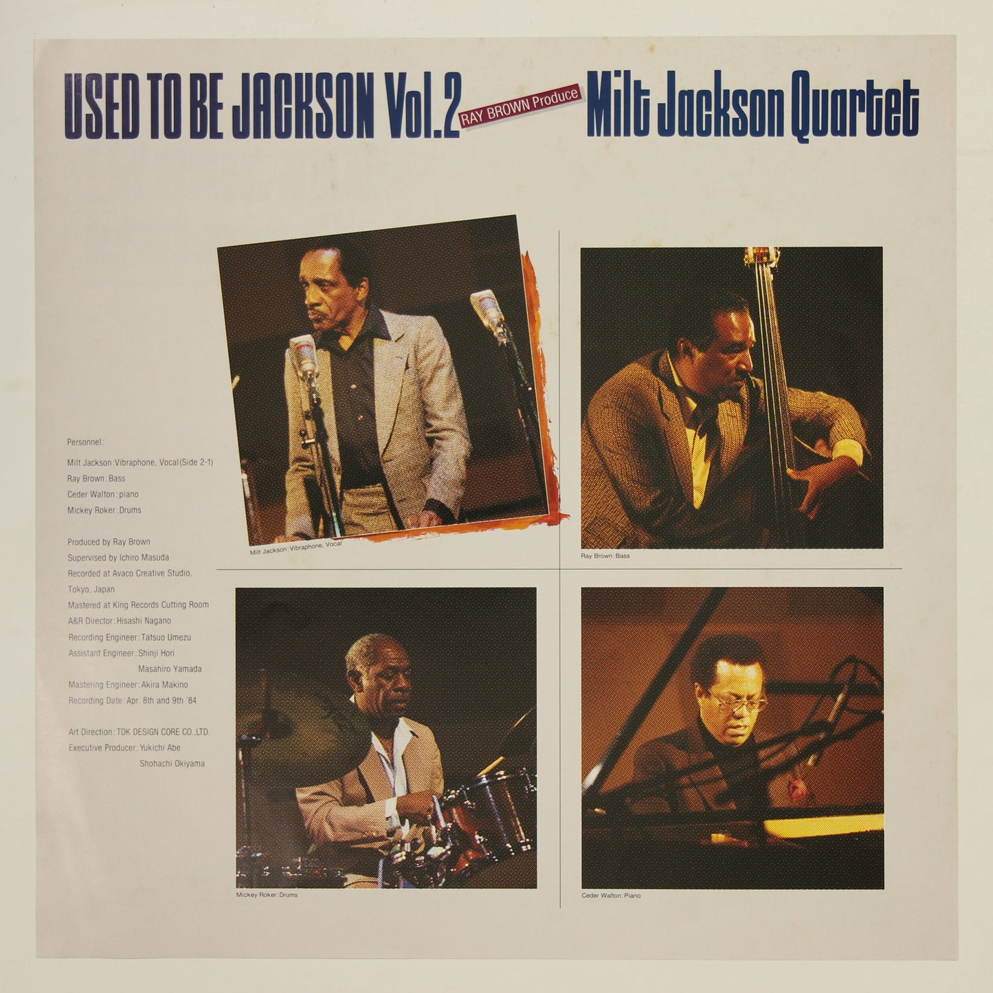 Milt Jackson ミルト・ジャクソン / Used To Be Jackson Vol. 2