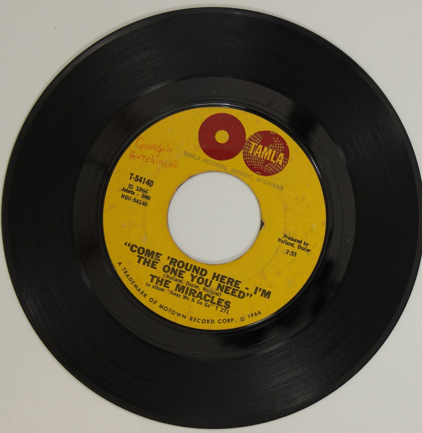 The Miracles / (Come 'Round Here) I'm The One You Need