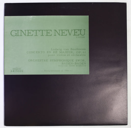 ヌヴー,ロスバウト,バーデン=バーデン響 / ベートーヴェン:ヴァイオリン協奏曲