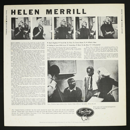 ヘレン・メリル HELEN MERRILL / ウィズ・クリフォード・ブラウン