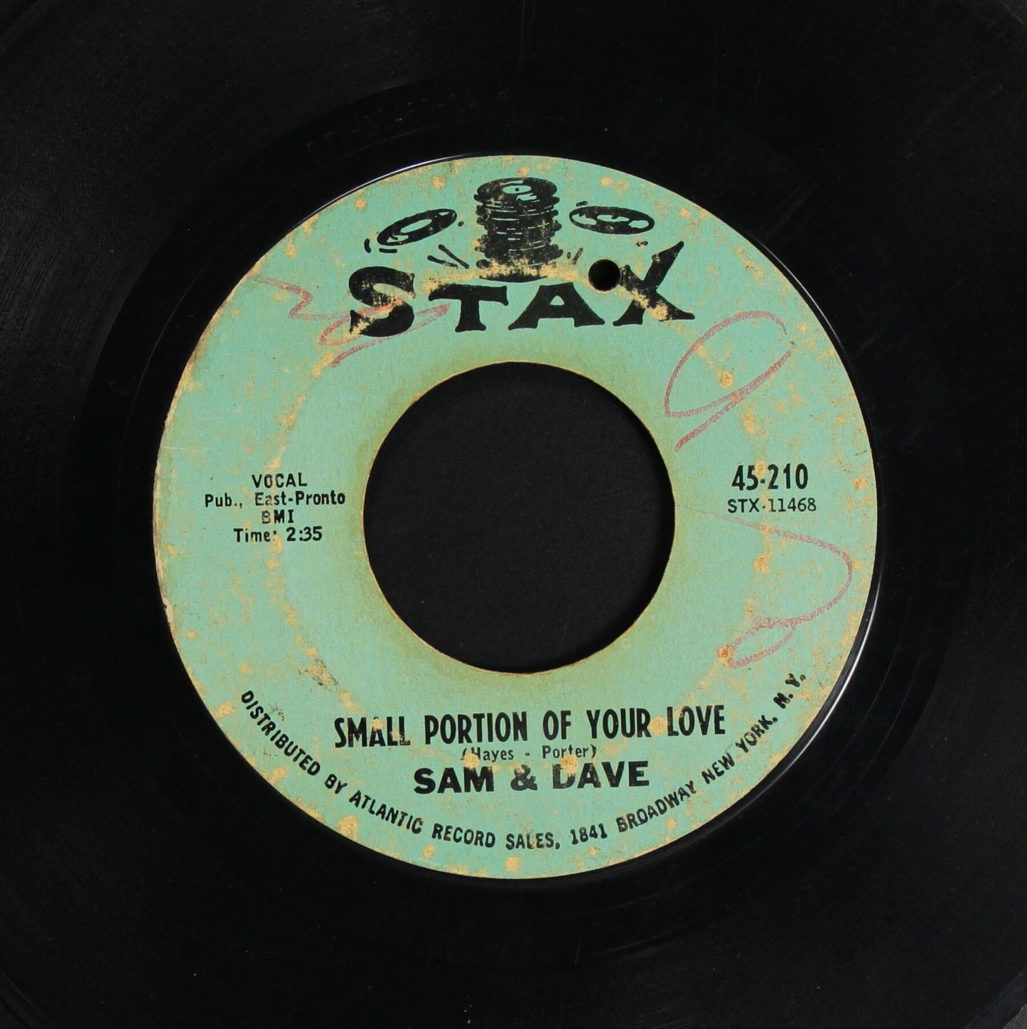 SAM & DAVE / WHEN SOMETHING IS WRONG WITH MY BABY / SMALL PORTION OF YOUR LOVE