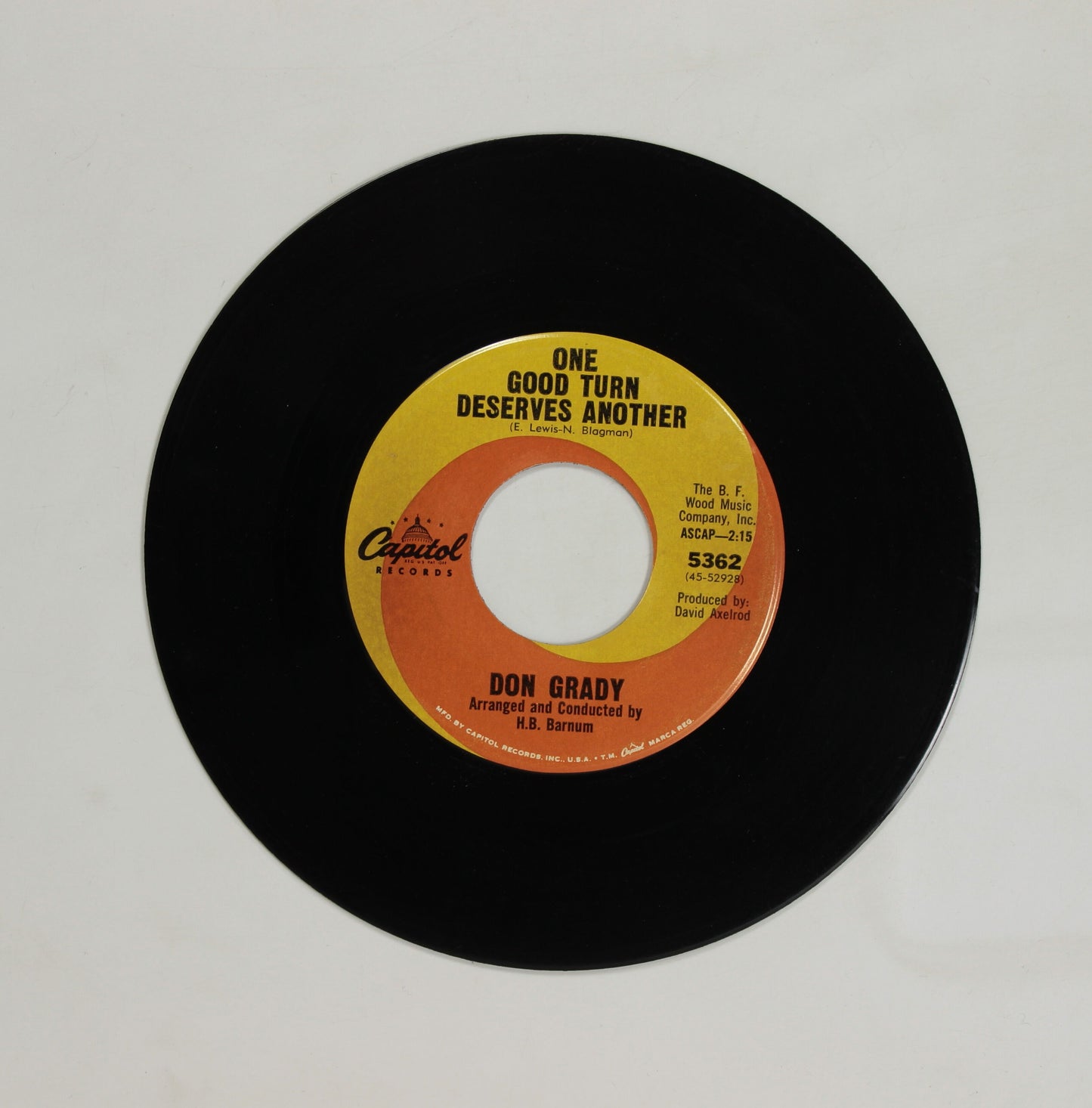DON GRADY / ONE GOOD TURN DESERVES ANOTHER / IT'S BETTER THIS WAY