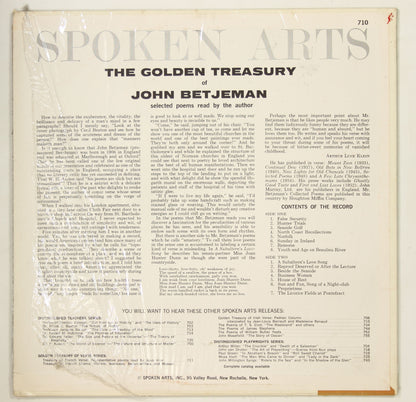 JOHN BETJEMAN / GOLDEN TREASURY OF JOHN BETJAMAN