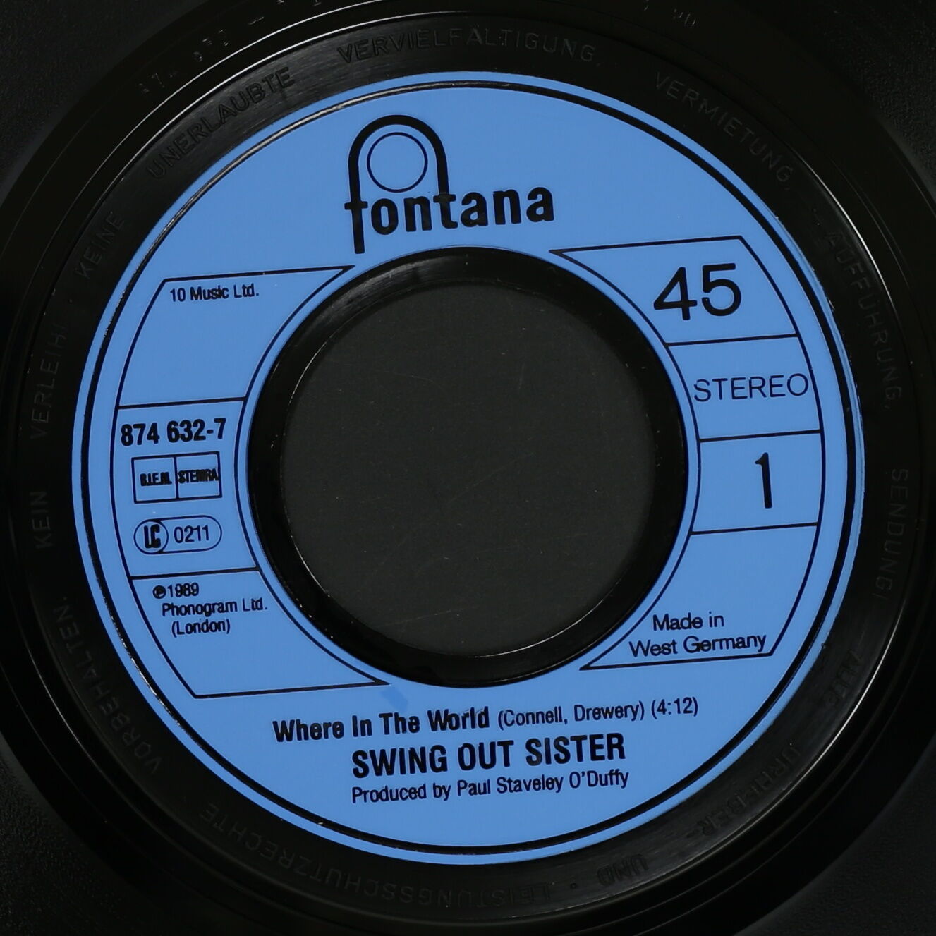 SWING OUT SISTER / WHERE IN THE WORLD – かすみレコード