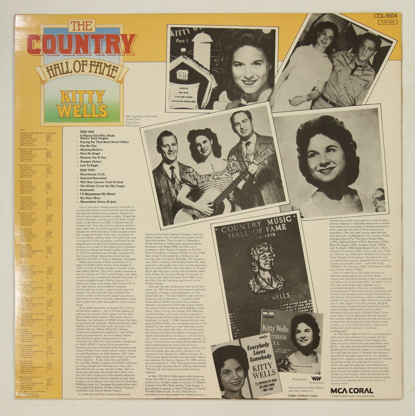 KITTY WELLS / COUNTRY HALL OF FAME