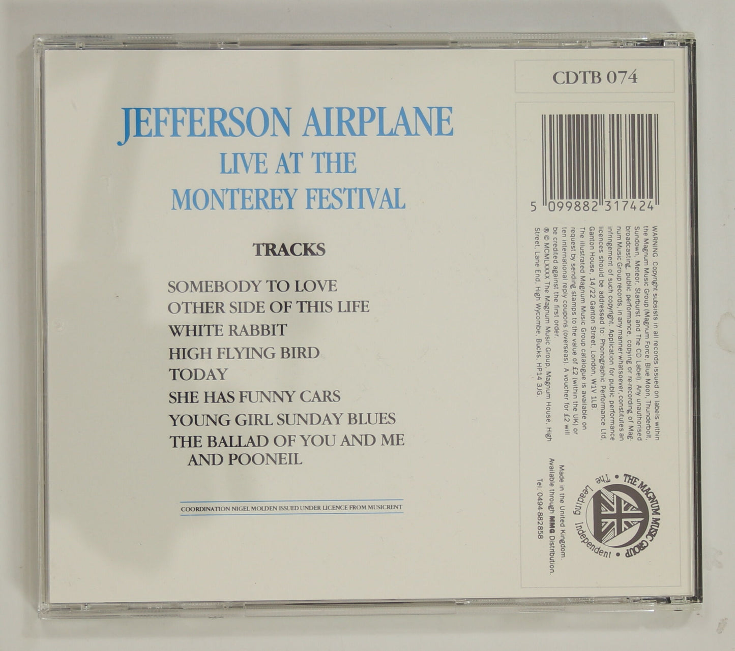 Jefferson Airplane / Live, Monterey Festival