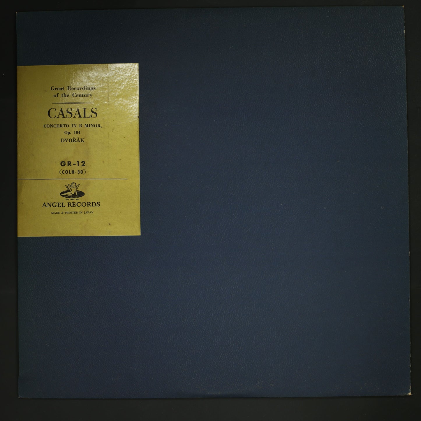 パブロ・カザルス,セル,チェコフィル PABLO CASALS / ドヴォルザーク:チェロ協奏曲