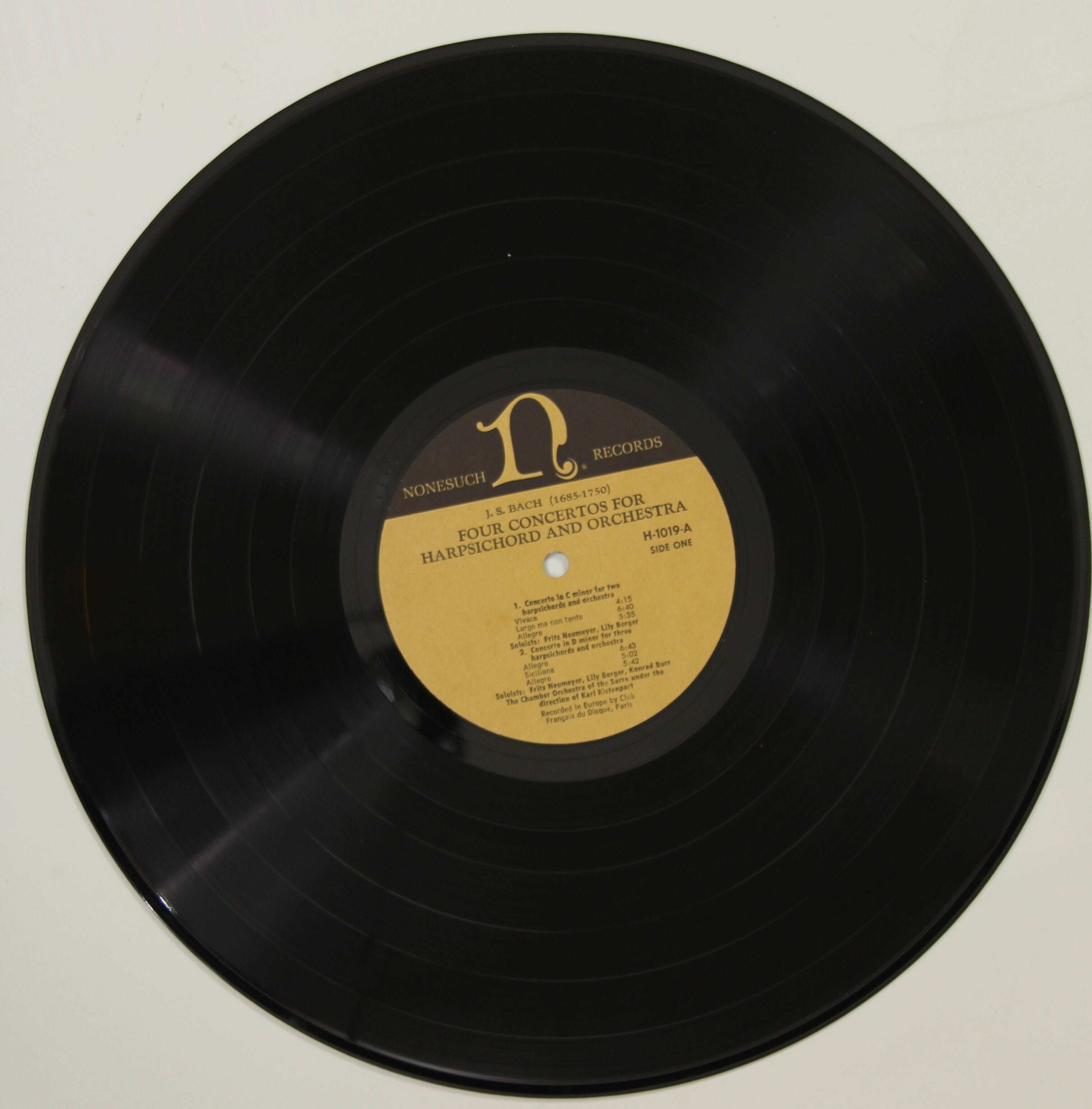 バッハ・コンチェルト 12インチ レコード EX Vinyl Stereo LP Bach Violin Concerto In E Major & A Minor