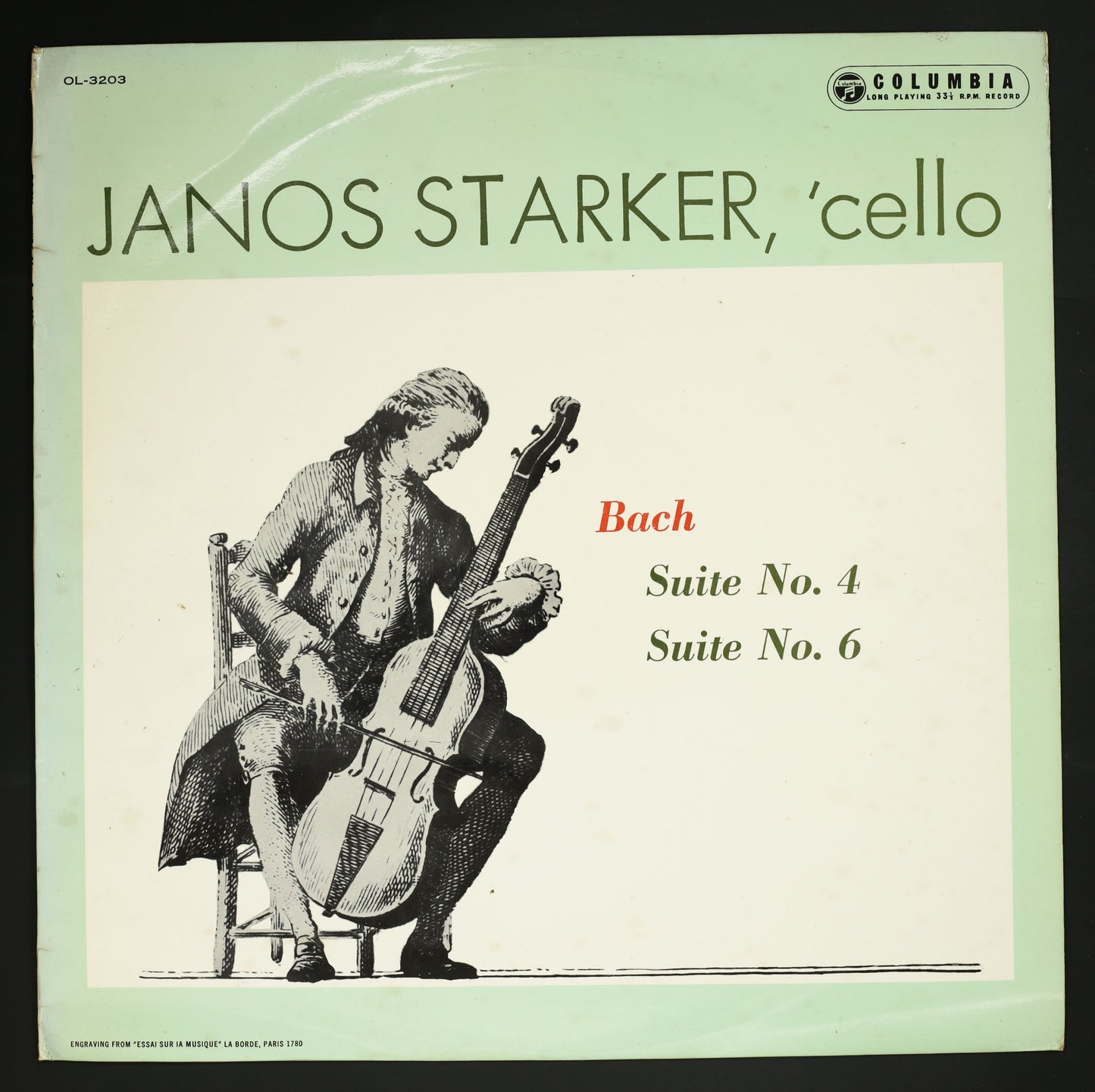 ヤーノシュ・シュタルケル JANOS STARKER / バッハ:無伴奏チェロ組曲 第4番 第6番