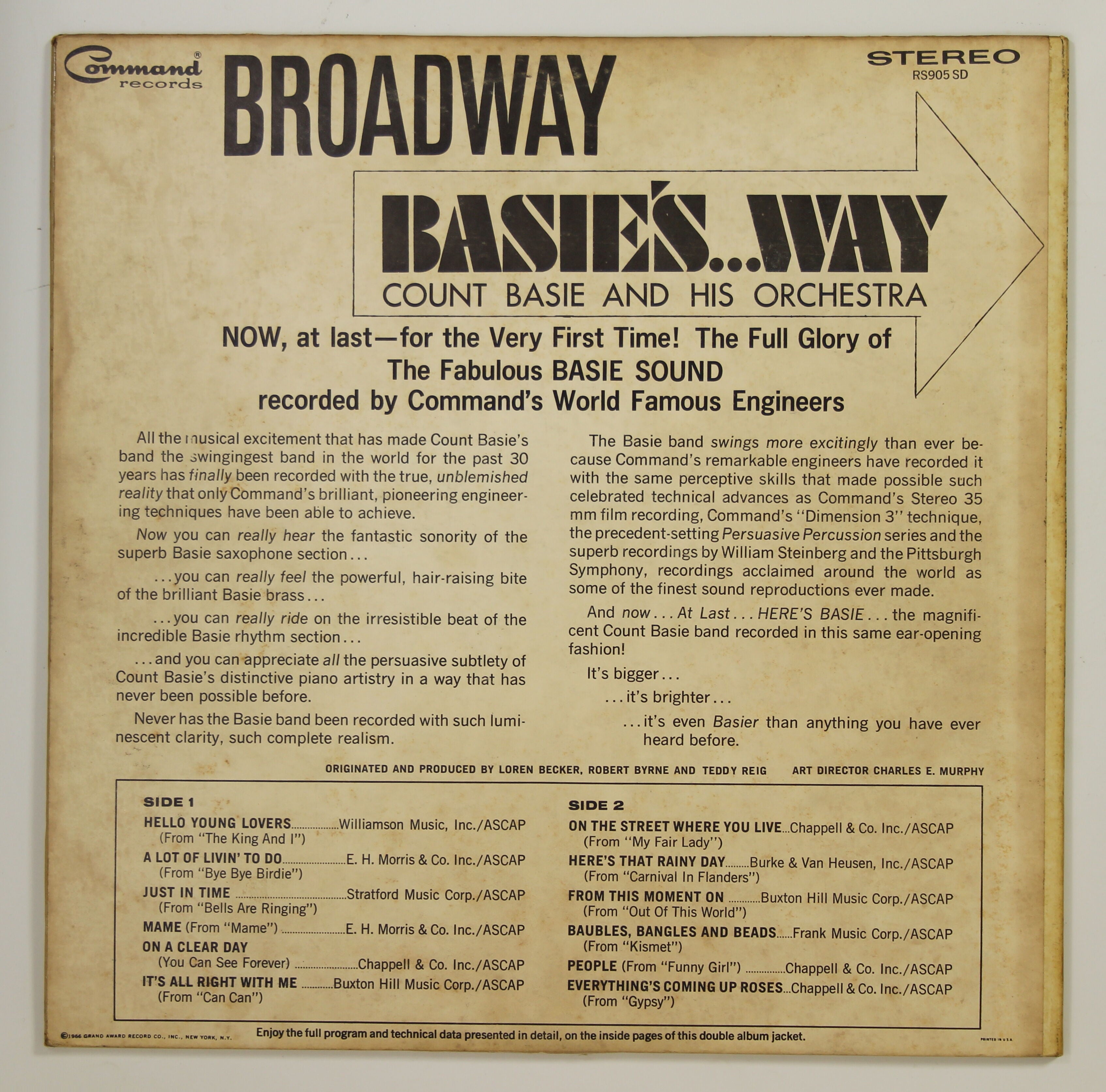 Count Basie / Broadway Basie's...Way – かすみレコード