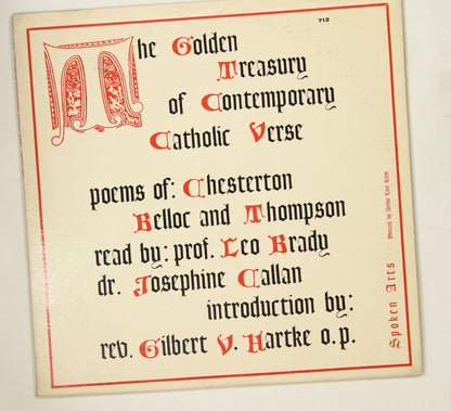 JOSEPHINE MC GARRY他 / GOLDEN TREASURY OF CATHOLIC VERSE