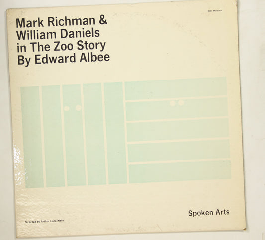 MARK RICHMAN, WILLIAM DANIELS / ZOO STORY BY EDWARD ALBEE