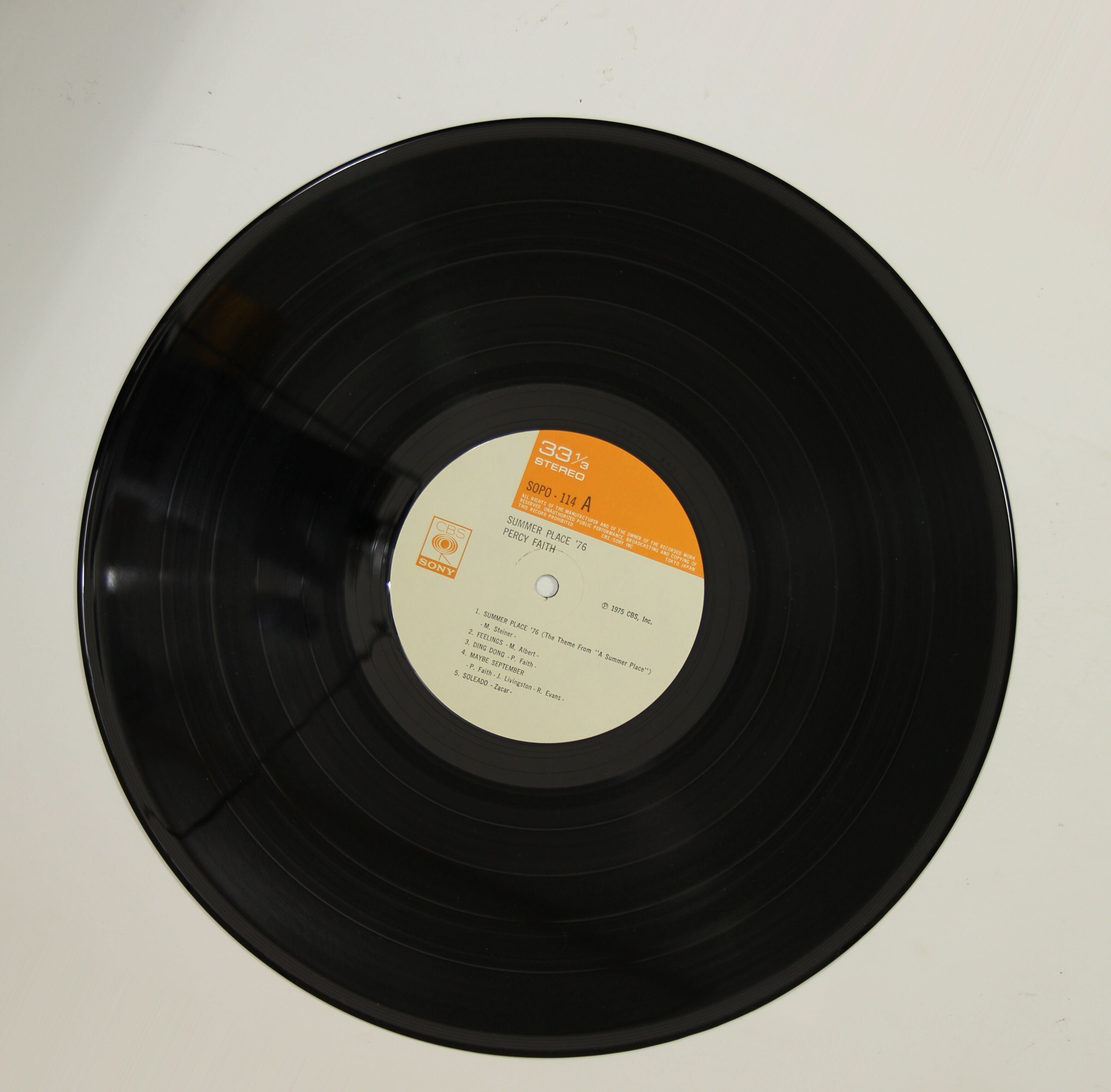 Percy Faith パーシー・フェイス / 夏の日の恋 '76 – かすみレコード