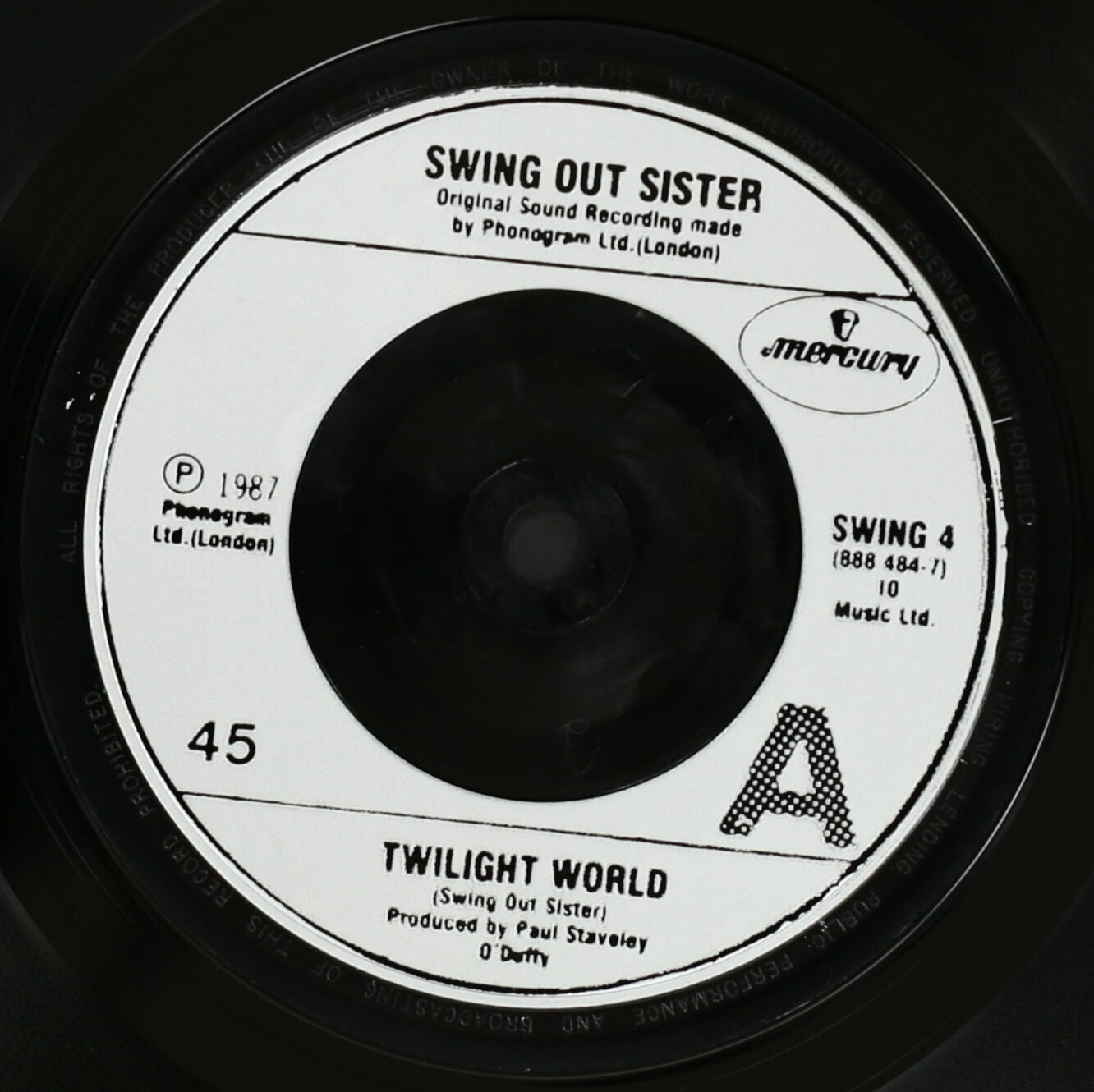SWING OUT SISTER / TWILIGHT WORLD