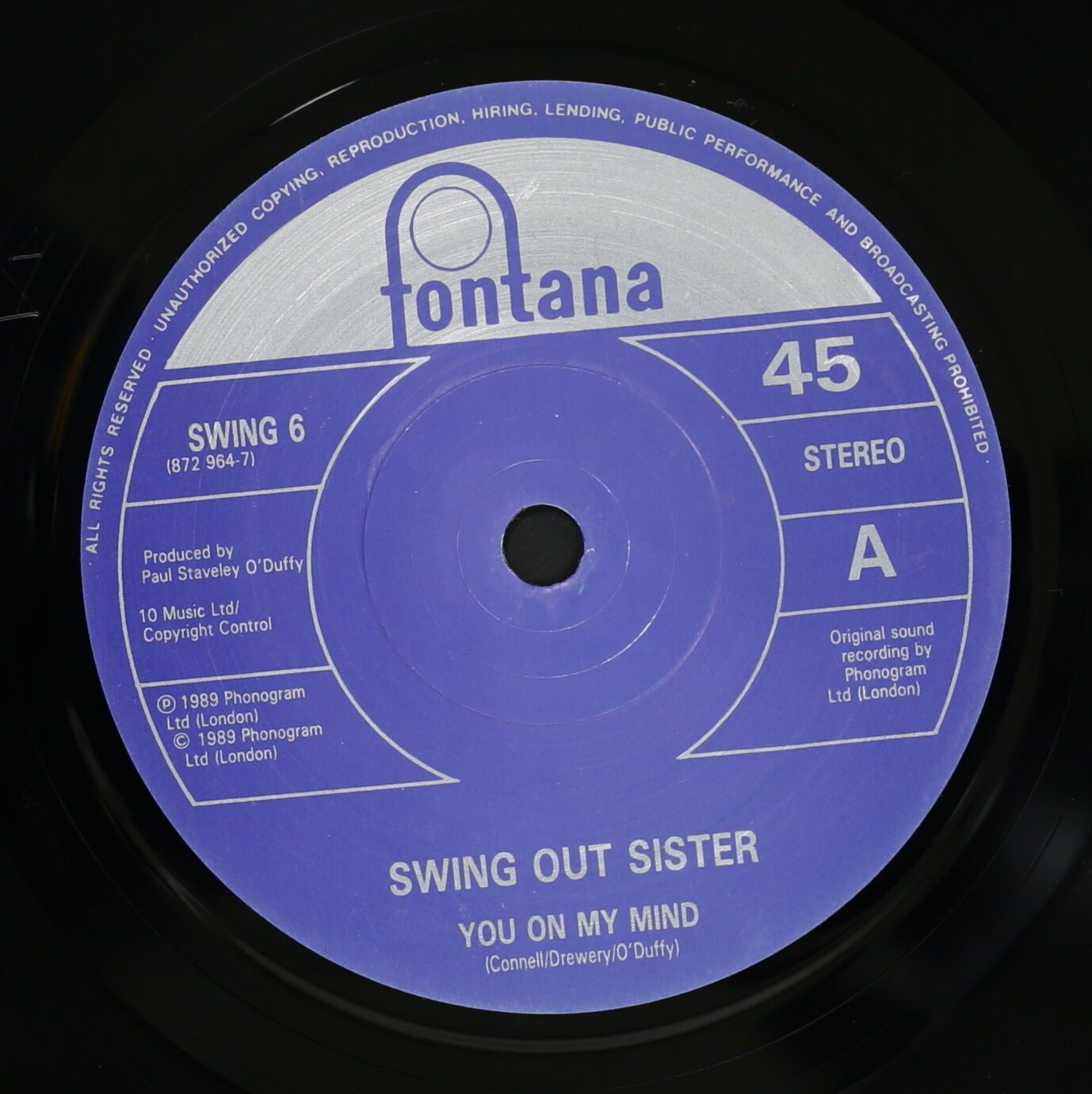 SWING OUT SISTER / YOU ON MY MIND