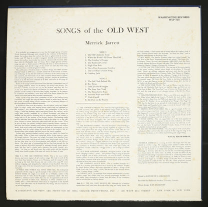 Merrick Jarrett / Songs Of The Old West